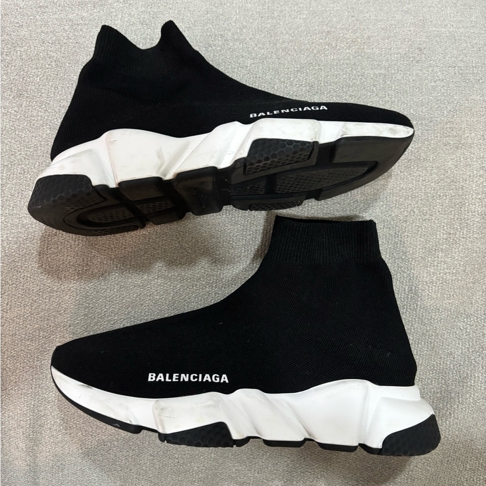 BALENCIAGA Speed 2.0 Knit Sock Trainer Sneakers sz 8 - Picture 1 of 7